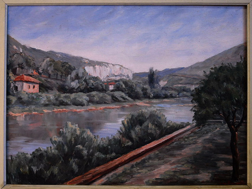 Painting, Oil Painting On Canvas, Landscape, Lucien De Clereauville.-photo-2