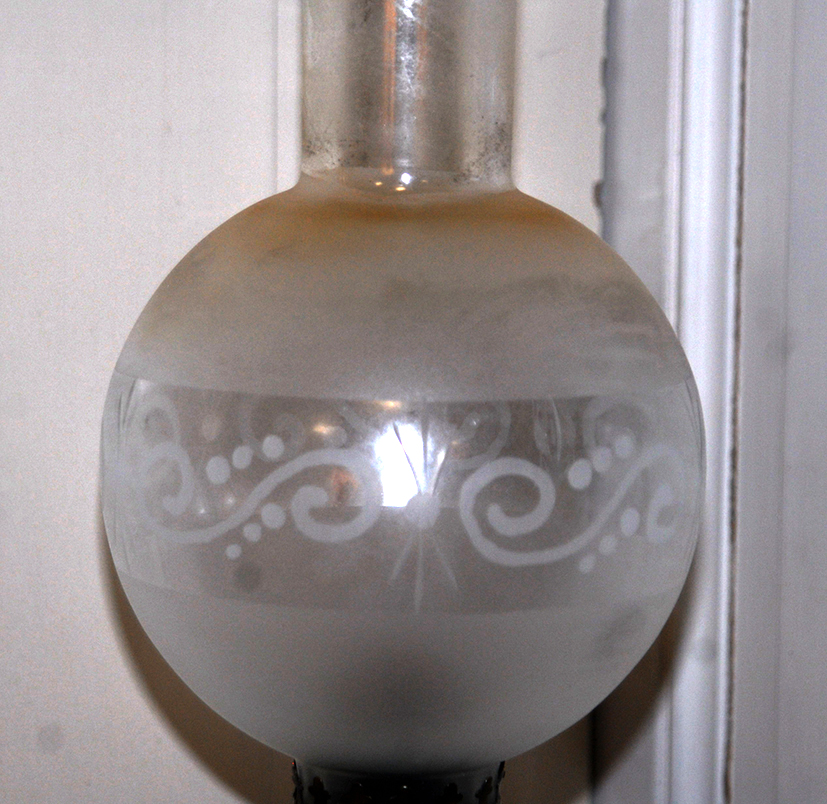 Porcelain Vase From Japan Mounted In Oil Lamp, Nineteenth.-photo-3