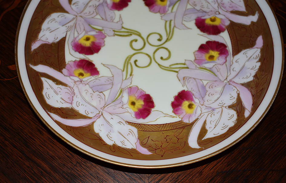 Plat D&eacute;coratif, Assiette en Porcelaine De Limoges, Haviland 1893-1930-photo-2