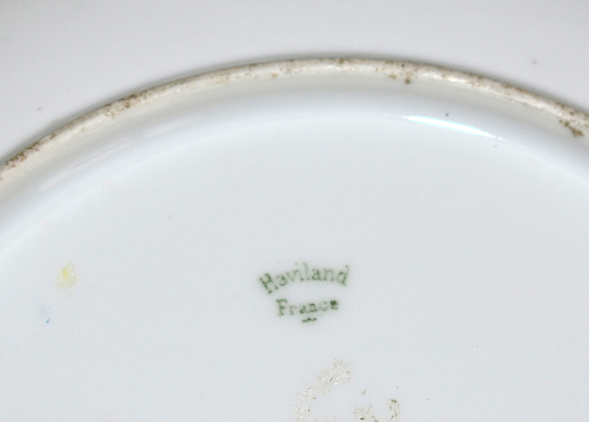 Plat D&eacute;coratif, Assiette en Porcelaine De Limoges, Haviland 1893-1930-photo-7