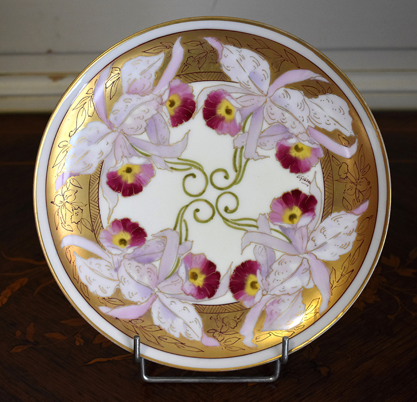 Plat D&eacute;coratif, Assiette en Porcelaine De Limoges, Haviland 1893-1930-photo-8