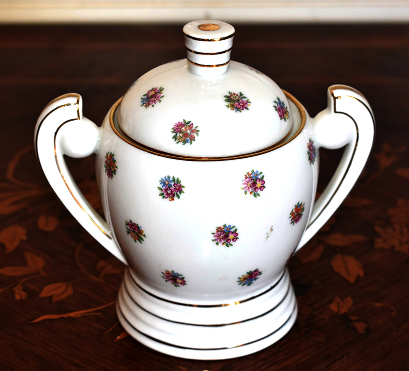 Thabard Décorateur  ( 1932-1950 ).  Service à Café Art Déco, En Porcelaine De Limoges-photo-4