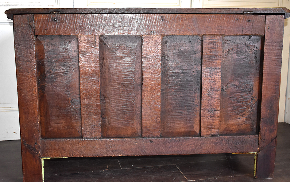 Renaissance Style Chest, In Carved Oak, Eighteenth.-photo-8