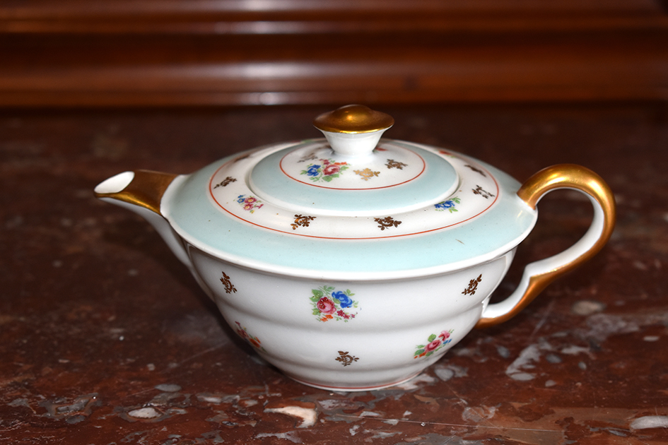 Giraud Brousseau Period 1959, Limoges Porcelain Coffee Service-photo-4