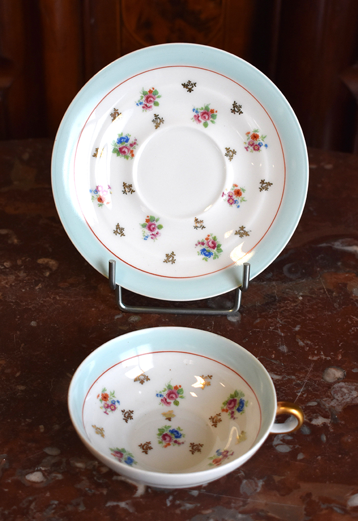 Giraud Brousseau Period 1959, Limoges Porcelain Coffee Service-photo-5