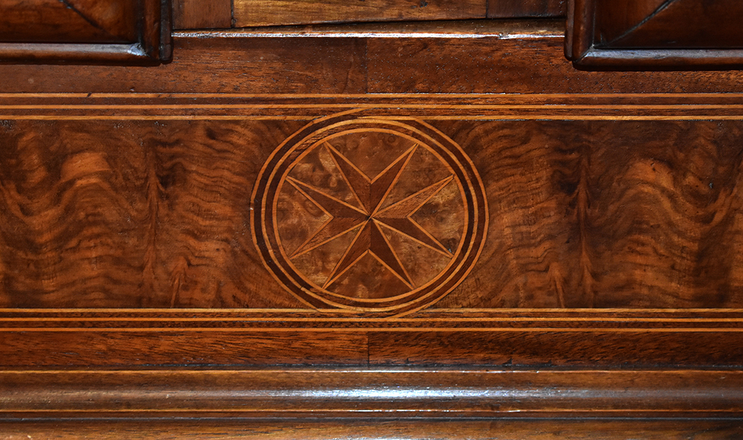 Cabinet Louis XIV In Walnut And Marquetry, Early Eighteenth.-photo-4