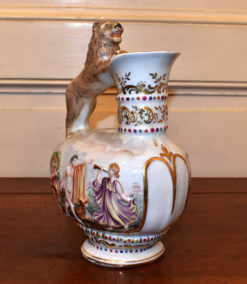 Porcelain Pitcher, Italy Late Nineteenth.-photo-2