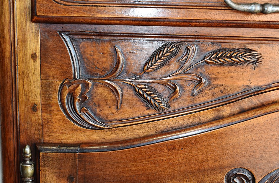 Buffet Provençal  à Glissants ,  Noyer Massif, Fin XIXème.-photo-5