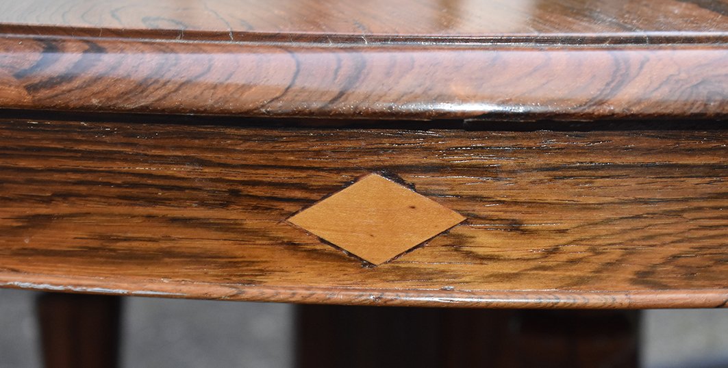 Importante Table - Gu&eacute;ridon  Ovale De Salle &agrave; Manger &agrave; Rallonges. Palissandre, 5 Allonges, XIX.-photo-7