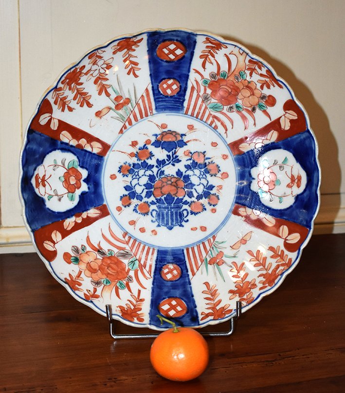 Pair Of Decorative Porcelain Dishes Imari, Japan, XIX.-photo-4