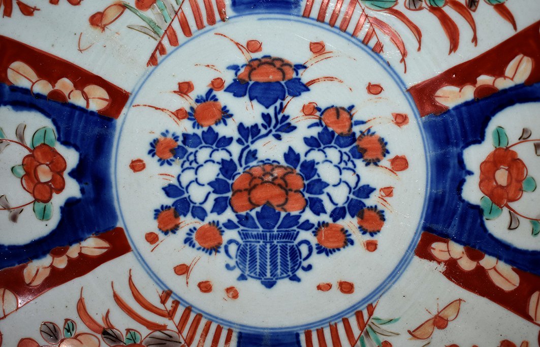 Pair Of Decorative Porcelain Dishes Imari, Japan, XIX.-photo-5