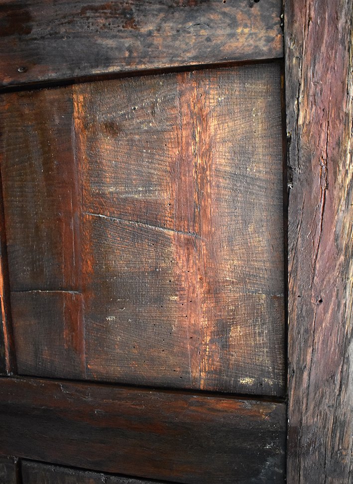 Curved Secretary, Rosewood Veneer And Marquetry, Stamped Secretary Of Louis XV Style-photo-6