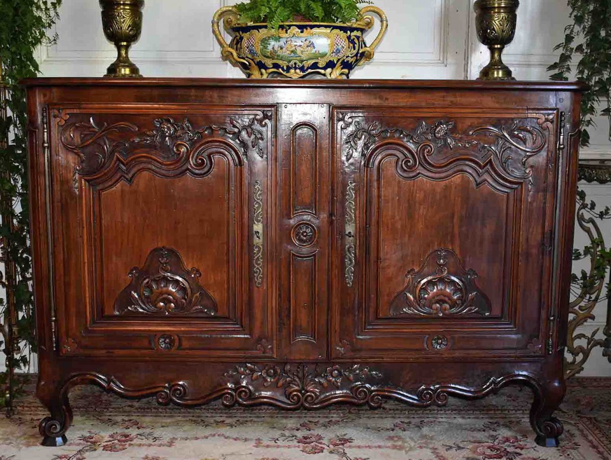 Buffet Bas Sculpt&eacute;, style Louis XV, Fin XVIII&egrave;me.-photo-3