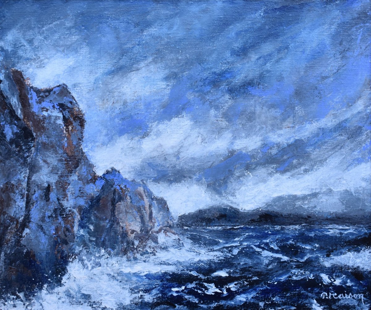 Marine, Oil  On Canava-photo-2