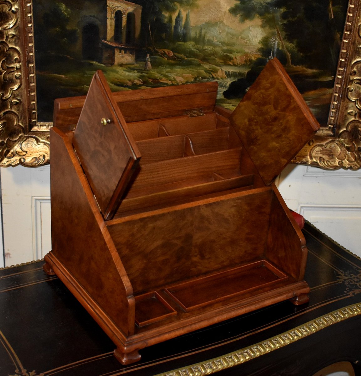 English Writing Case, Mail Holder, Large Travel Writing Box-photo-1