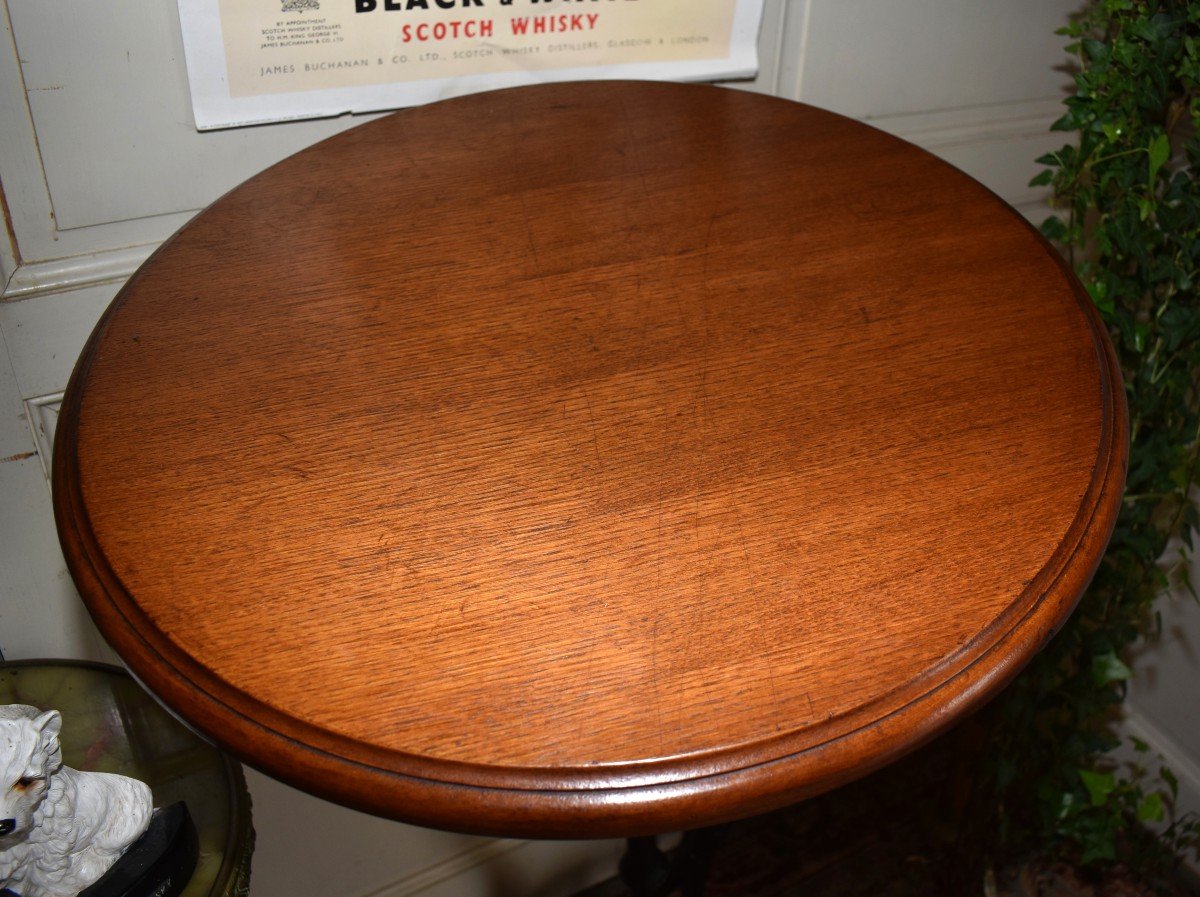 Table de bistrot " mange - debout " , Guéridon porte plantes.  meuble métier vintage-photo-8