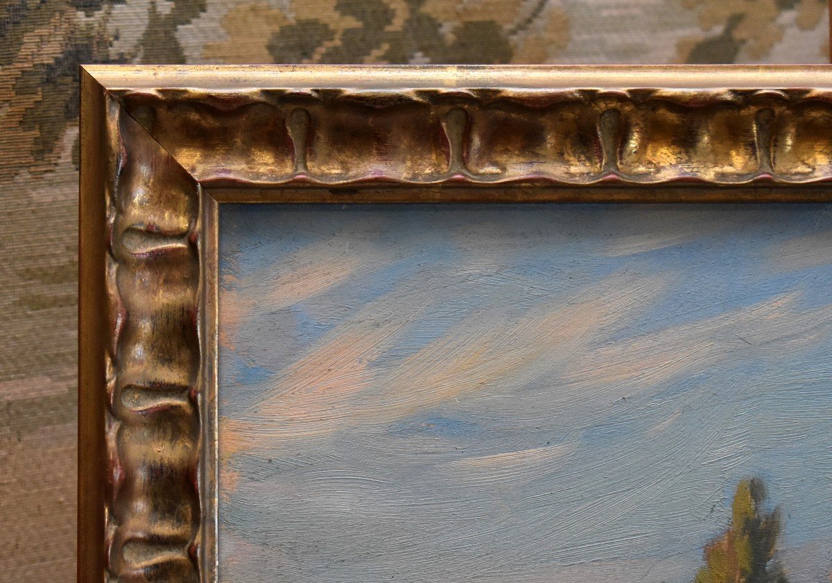Gaston Pastré (1881-1947) Painting, Oil On Panel, Landscape Title-photo-4