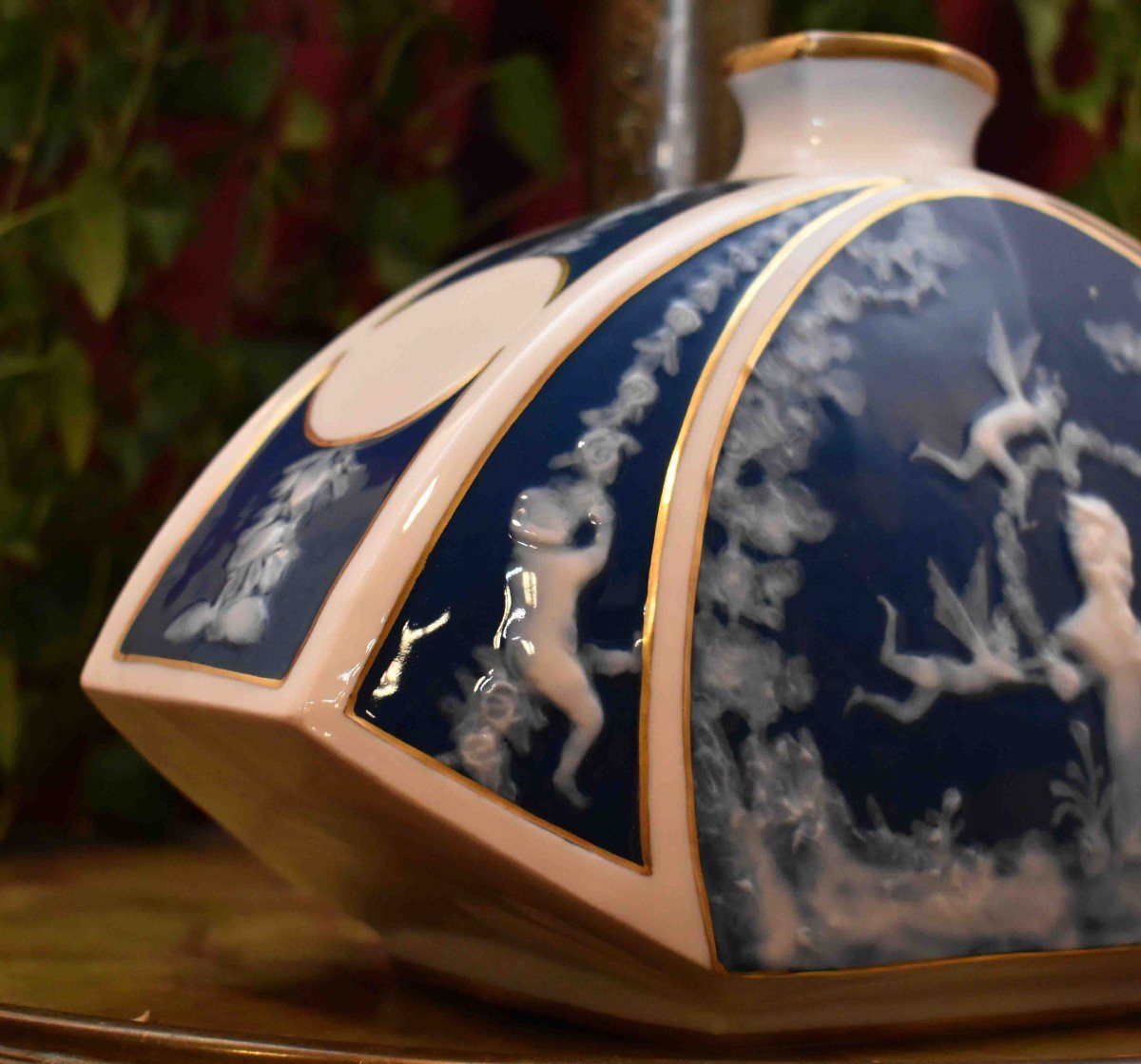 Marcel  Chaufriasse , Grand Vase Soliflore En Porcelaine De Limoges, D&eacute;cor De Faunes, Satyres Et M&eacute;nades, en p&acirc;te sur p&acirc;te.-photo-4