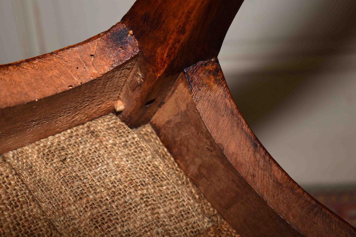 Louis XV Period Armchair, File To The Queen, XVIIIth Century.-photo-6