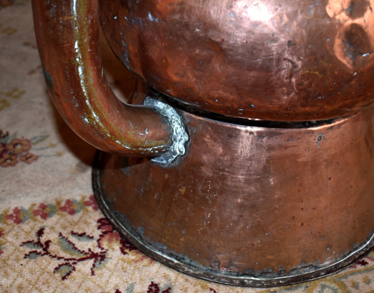 18th Century Copper Bath Heater, Plant Holder, Umbrella Holder.-photo-5
