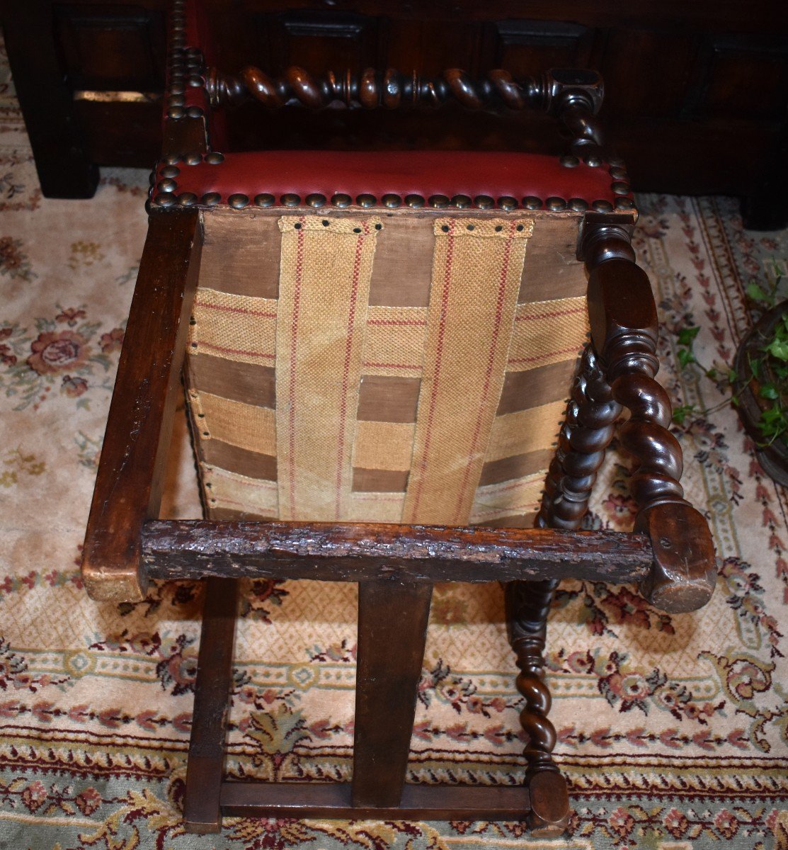 Louis XIII Armchair, 17th Century Armchair.-photo-8