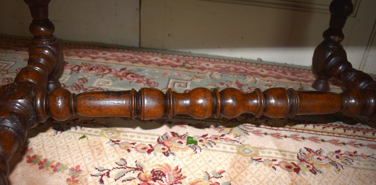 Table Louis XIII En Noyer, XVIIe. Table d'Appoint.-photo-4