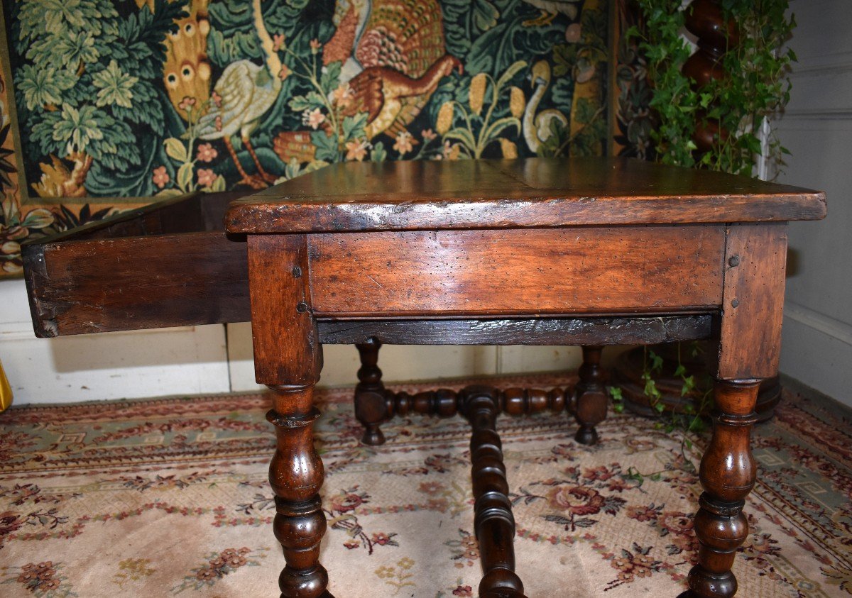 Table Louis XIII En Noyer, XVIIe. Table d'Appoint.-photo-7