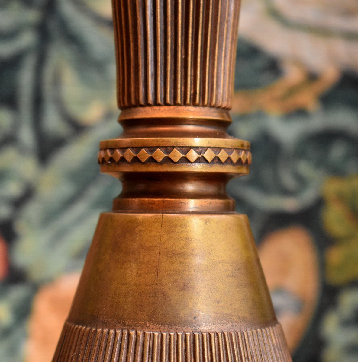 Napoleon III Bronze And Brass Lamp. XIX.-photo-6