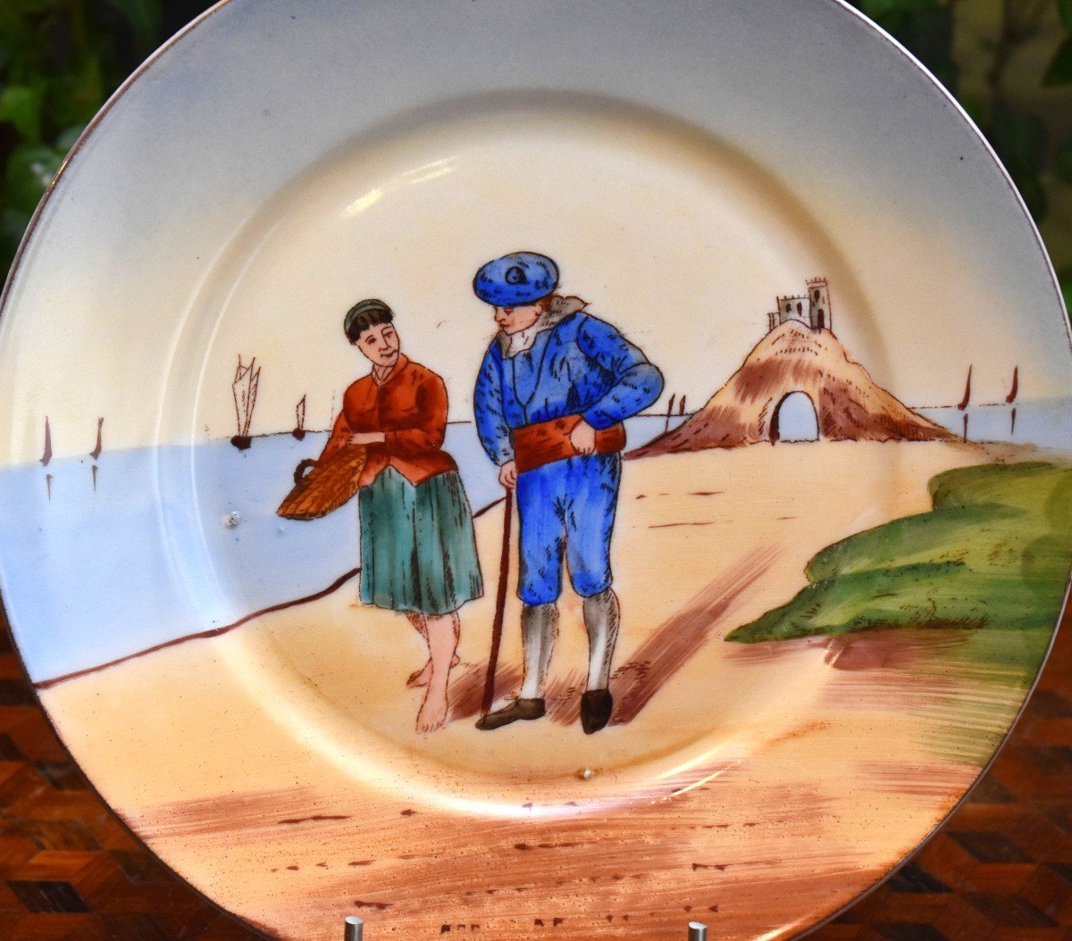 Guérin William, Limoges Porcelain, Decorative Plates Seaside Decor,-photo-4