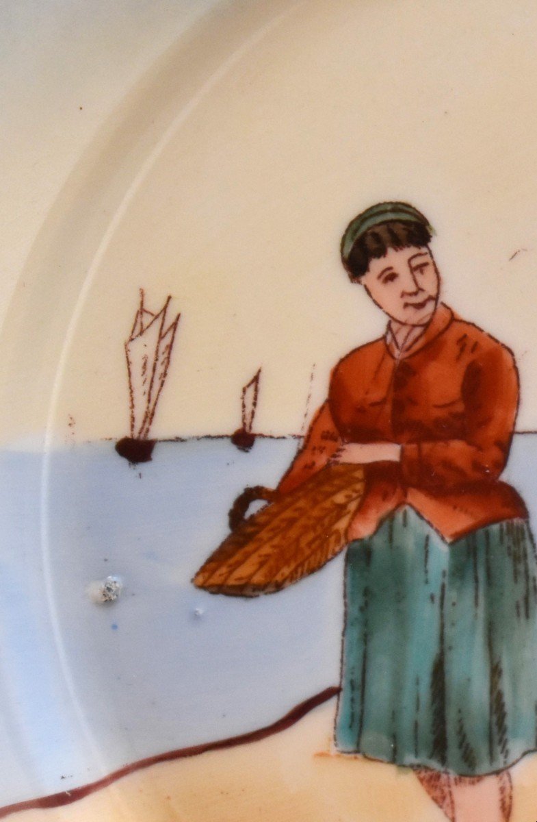 Guérin William, Limoges Porcelain, Decorative Plates Seaside Decor,-photo-8