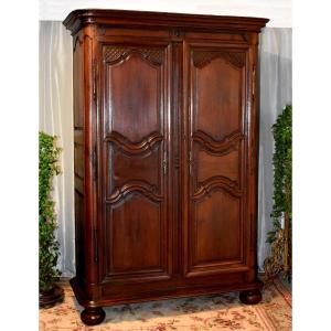 Armoire  Parisienne XVIIIe En Chêne Massif , Région Ile De France, Régence, 