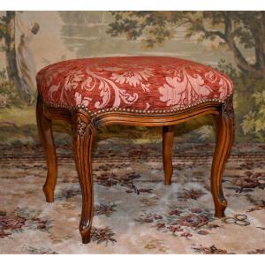 Tabouret De Style Louis XV , Siège Repose Pied , petite banquette 