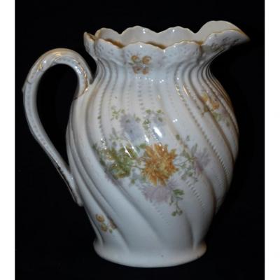 Pitcher, Brot, Limoges Porcelain Ewer William Guerin.