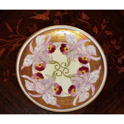 Plat D&eacute;coratif, Assiette en Porcelaine De Limoges, Haviland 1893-1930