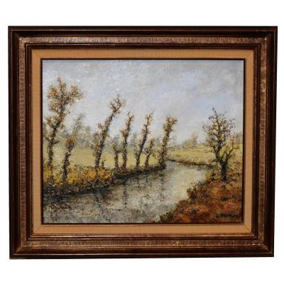 L. Peyrat (1911-1999) Framed Oil On Canvas Entitled 