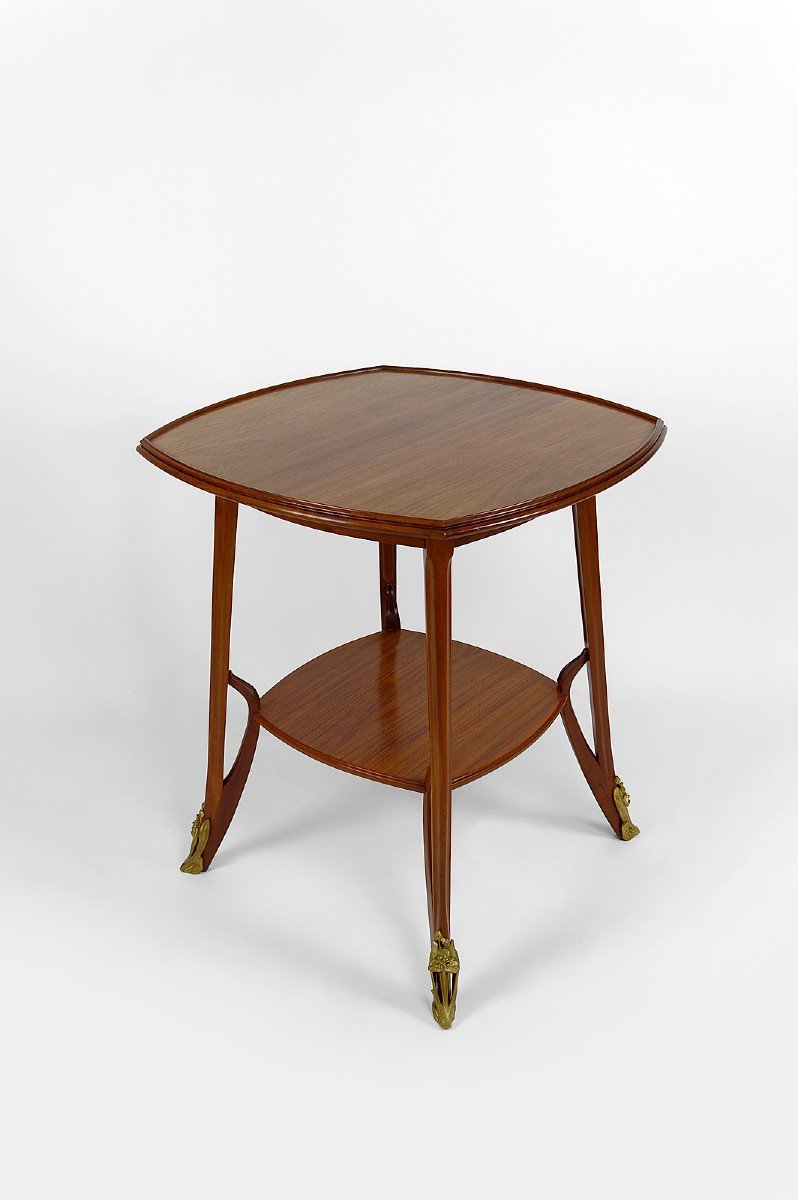 "olga" Pedestal Table By Louis Majorelle In Mahogany, France, Circa 1900-photo-2