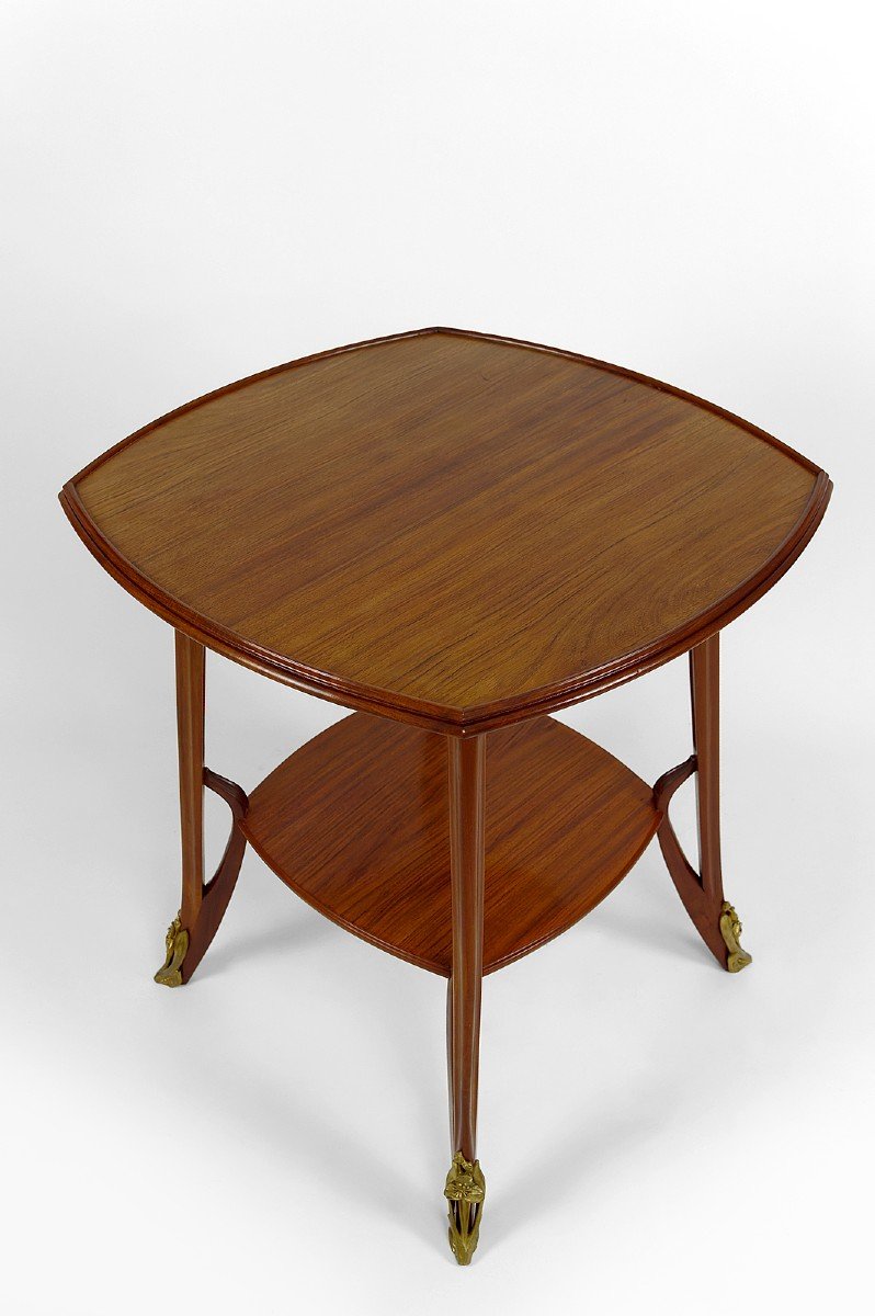 "olga" Pedestal Table By Louis Majorelle In Mahogany, France, Circa 1900-photo-3