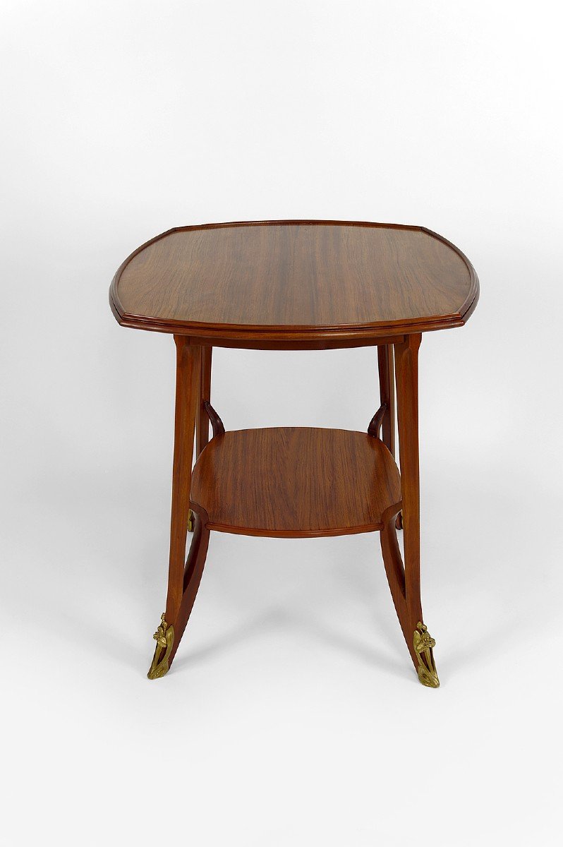"olga" Pedestal Table By Louis Majorelle In Mahogany, France, Circa 1900-photo-4