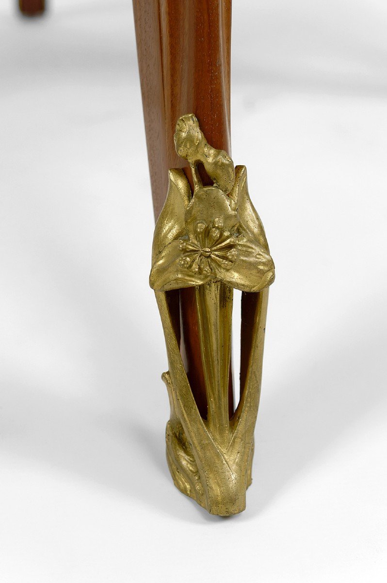 "olga" Pedestal Table By Louis Majorelle In Mahogany, France, Circa 1900-photo-3