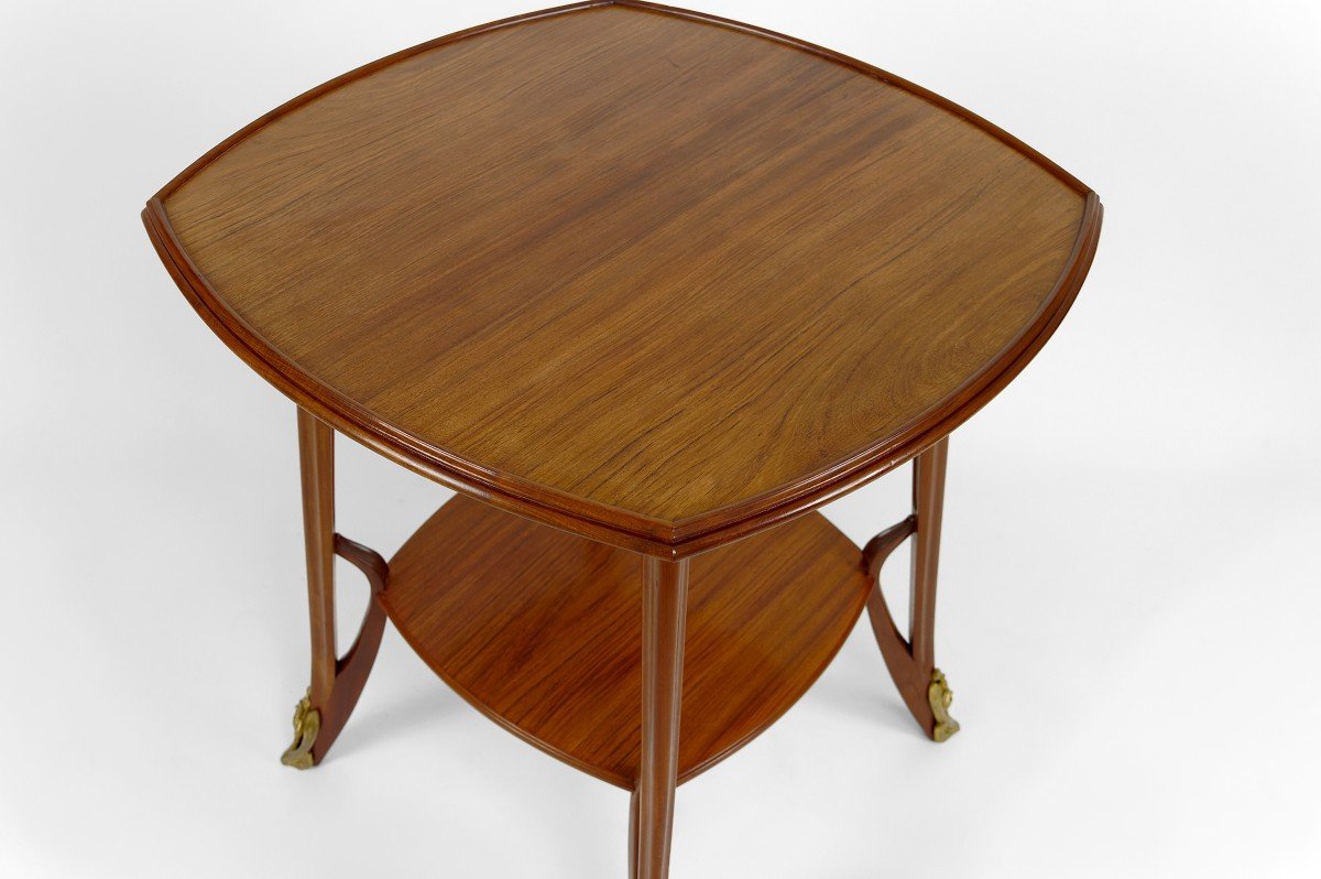 "olga" Pedestal Table By Louis Majorelle In Mahogany, France, Circa 1900-photo-4