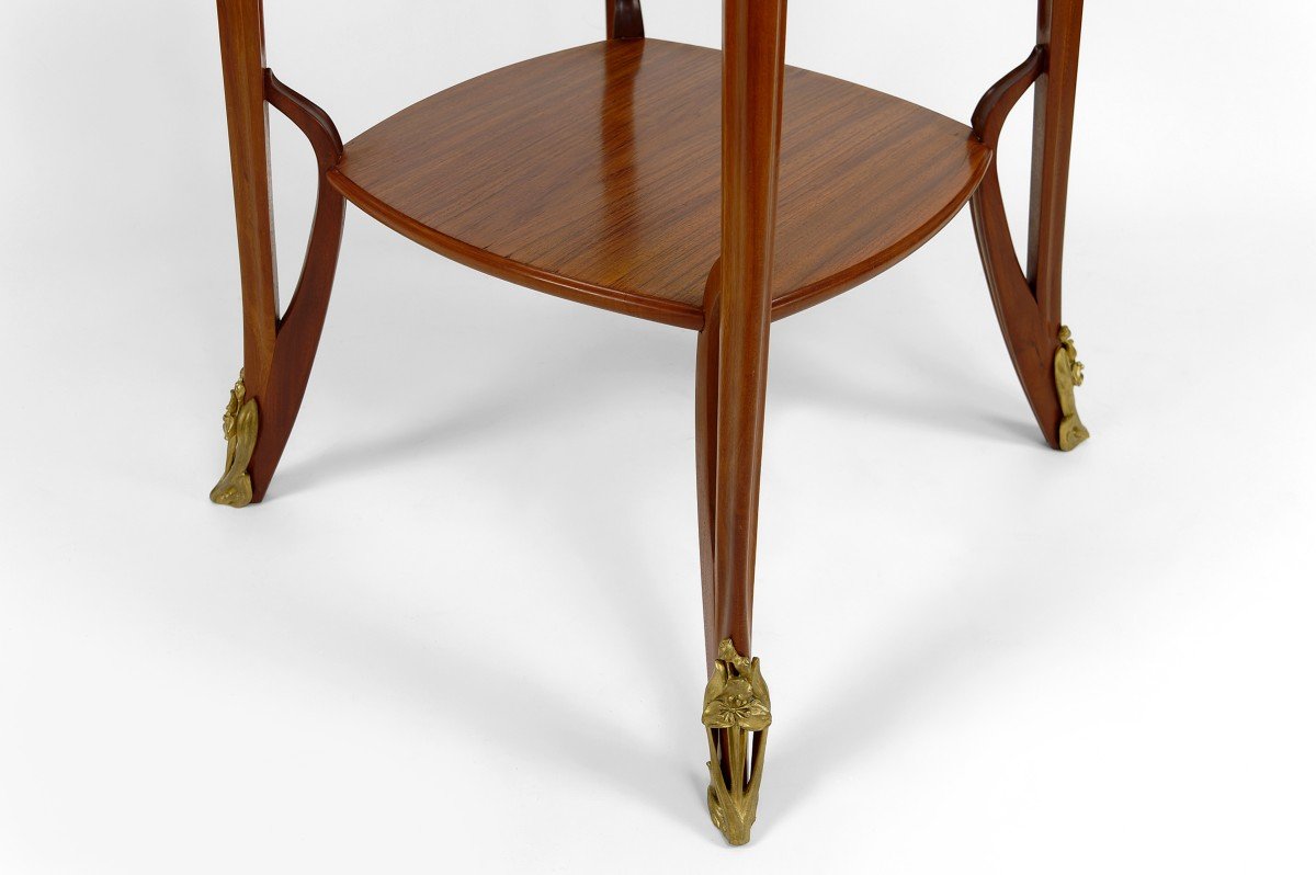"olga" Pedestal Table By Louis Majorelle In Mahogany, France, Circa 1900-photo-6