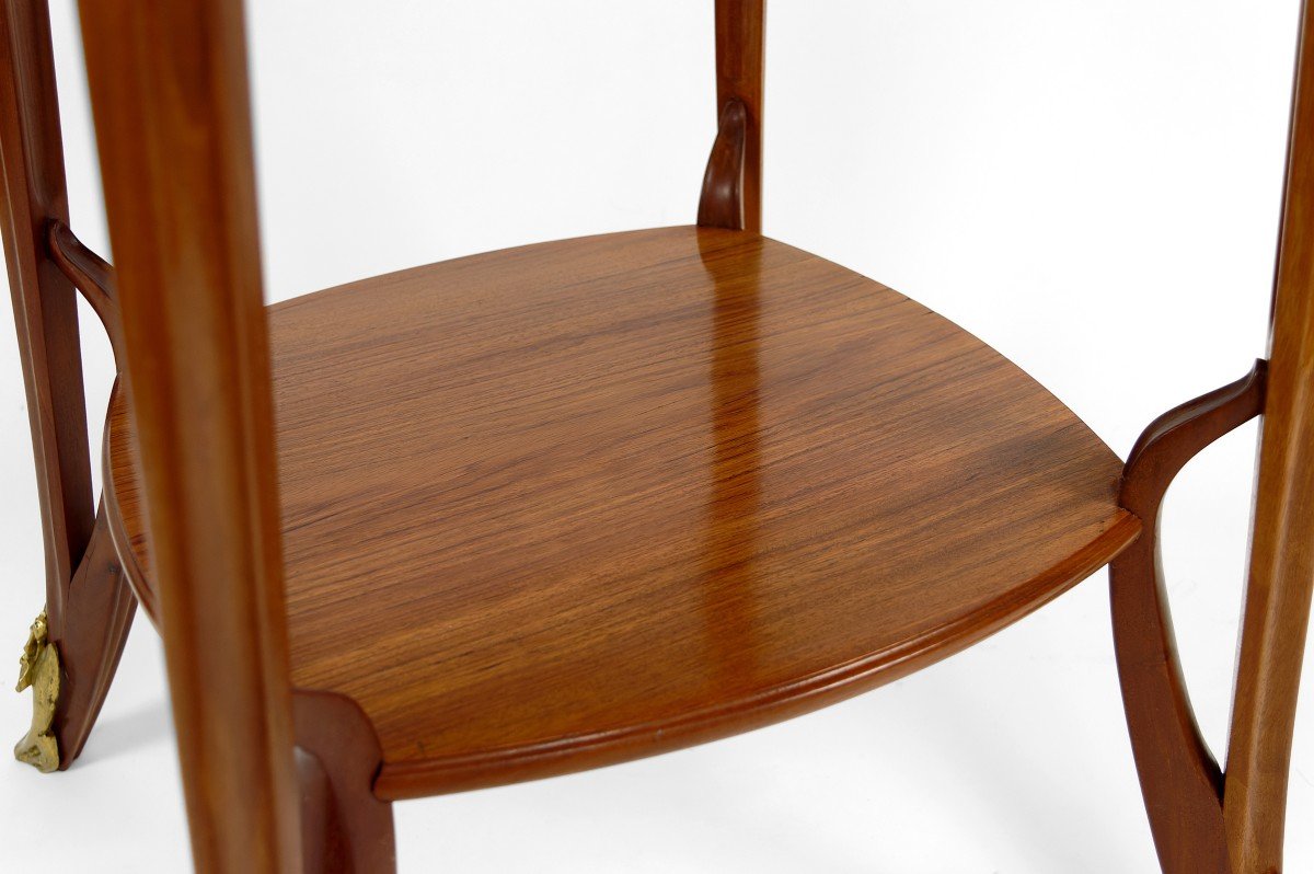 "olga" Pedestal Table By Louis Majorelle In Mahogany, France, Circa 1900-photo-7