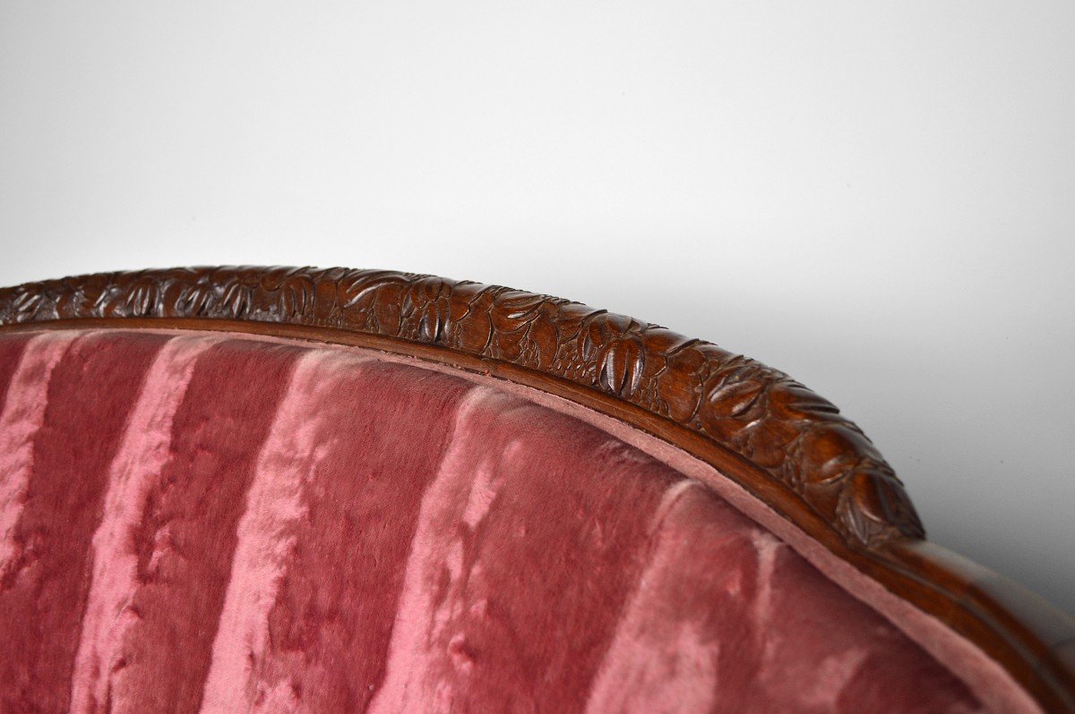 Salon Art Déco En Velours Rose Par Paul Follot, Circa 1920-photo-2