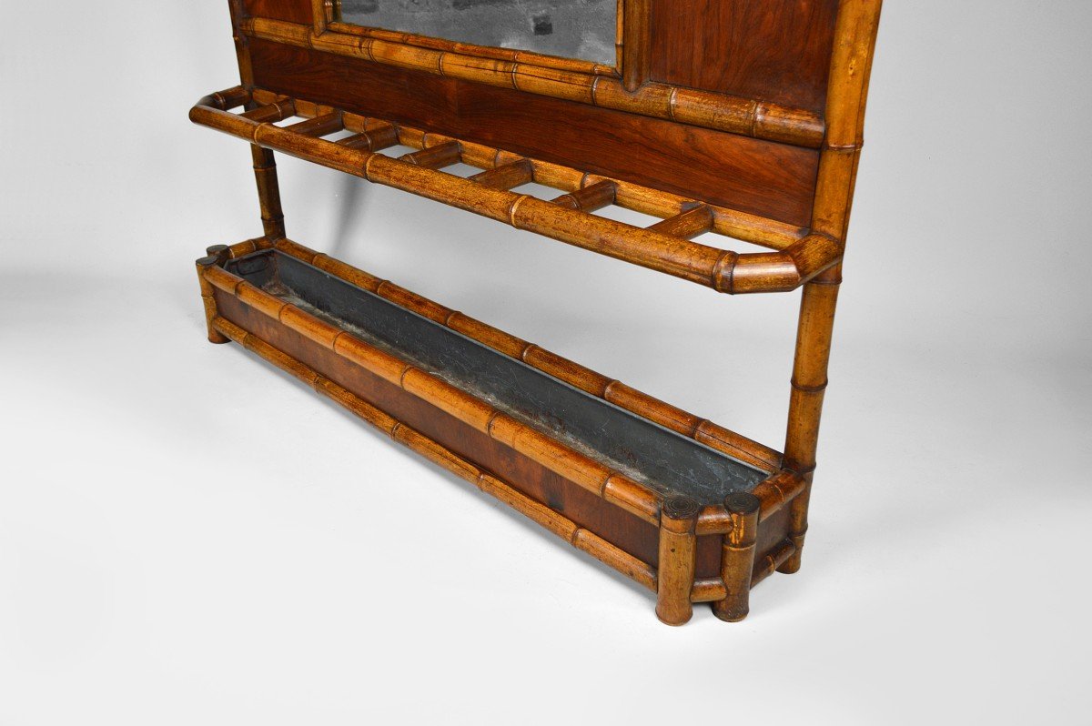 Japanese Style Cloakroom / Coat Rack Attributed To Perret & Vibert, Circa 1880-photo-1