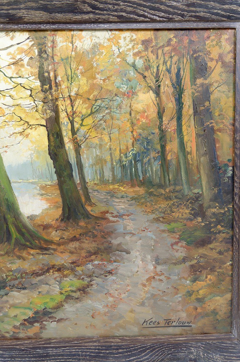 Autumn Landscape, Impressionist Painting By Kees Terlouw, France, Circa 1910-photo-1