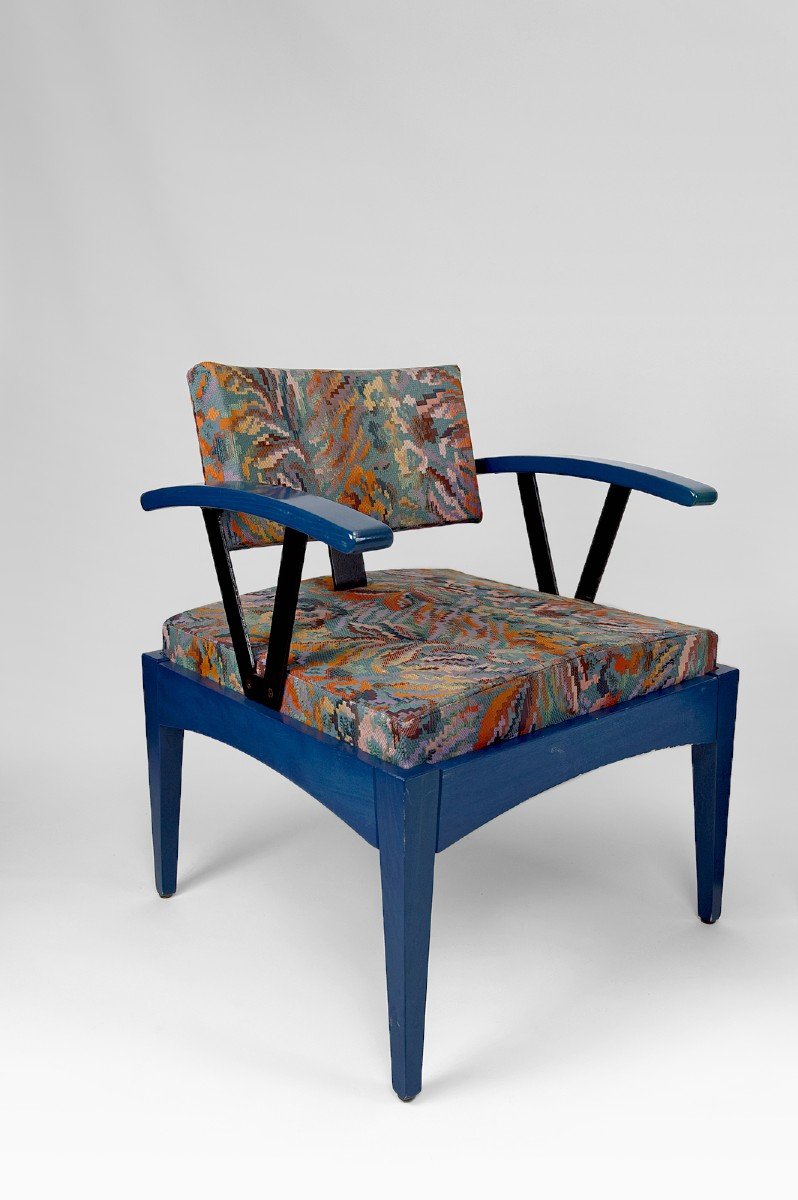 Paire De Fauteuils Design Baumann, France, Années 70/80-photo-1