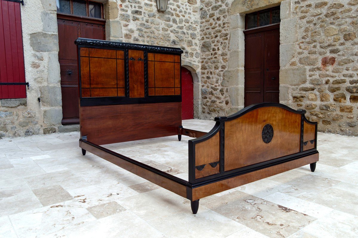 Lit Double Art Déco, France, Circa 1920-photo-3