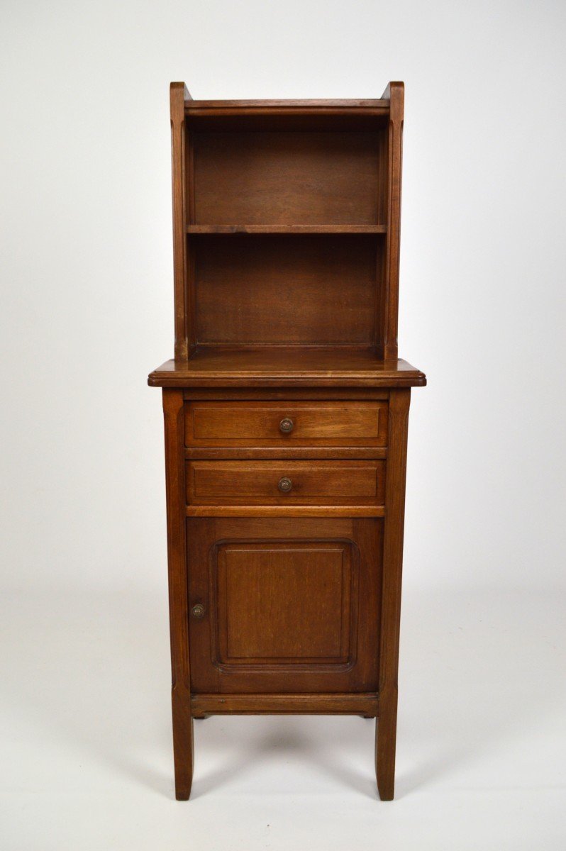 Chevet Art Nouveau Par Mathieu Gallerey En Acajou, Circa 1920