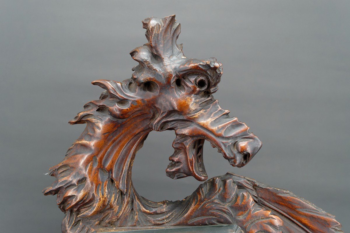 Miroir Au Dragon Attribué à  Gabriel Viardot, Japonisme, France, Circa 1880-photo-2