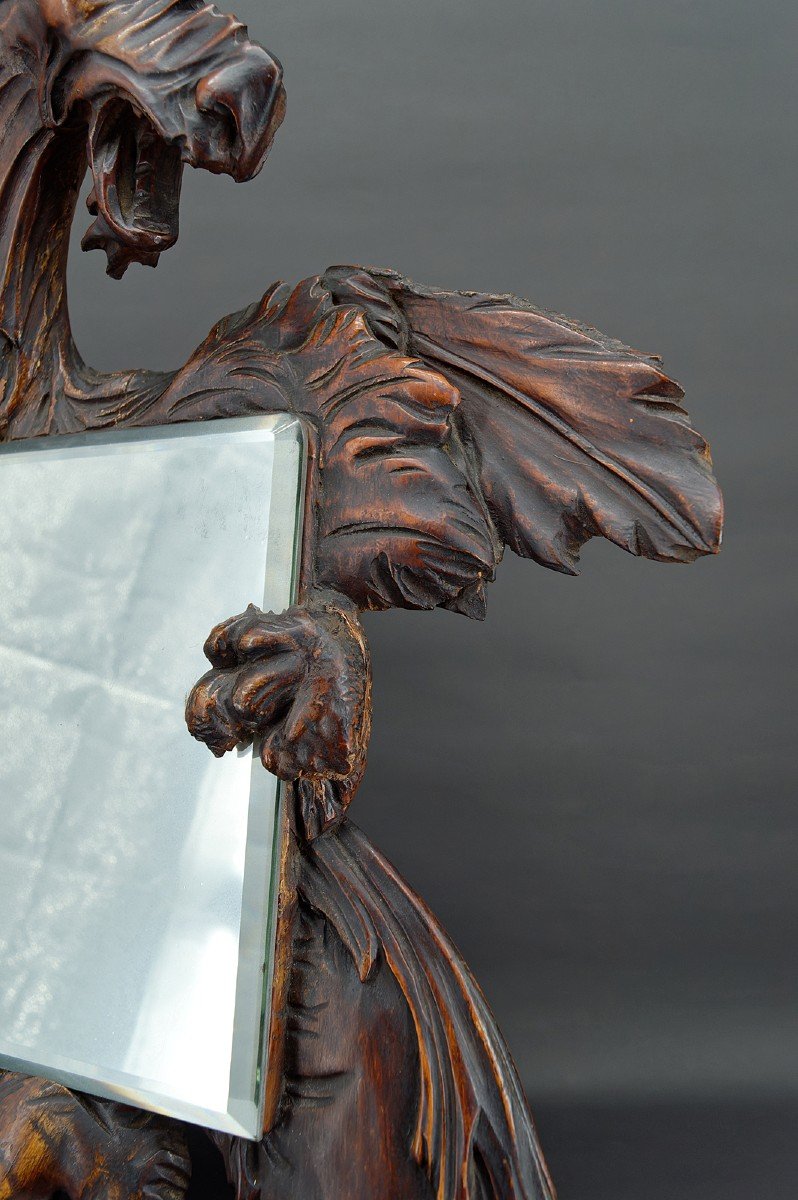 Miroir Au Dragon Attribué à  Gabriel Viardot, Japonisme, France, Circa 1880-photo-3
